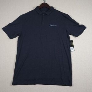 Anetik Premium Performance Polo Shirt UPF 30 Elite Cable Park Gray Mens Size M